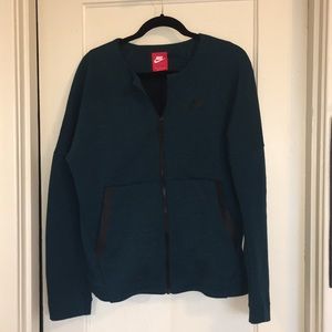 Nike Teal Crew Neck Fullzip Jacket